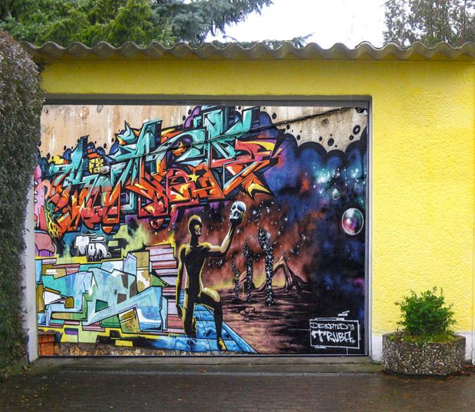 3D Interesting Graffiti 404 Garage Door Mural Wallpaper AJ Wallpaper 