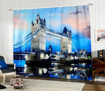 3D London Tower Bridge 854 Curtains Drapes Wallpaper AJ Wallpaper 