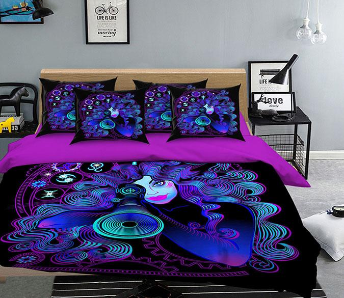 3D Gemini 306 Bed Pillowcases Quilt Wallpaper AJ Wallpaper 