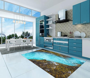 3D Blue Creek 134 Kitchen Mat Floor Mural Wallpaper AJ Wallpaper 