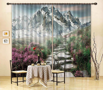 3D Mountain Stone Road 78 Curtains Drapes Wallpaper AJ Wallpaper 