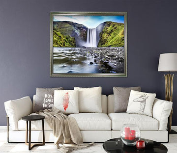 3D Magnificent Waterfall 152 Fake Framed Print Painting Wallpaper AJ Creativity Home 