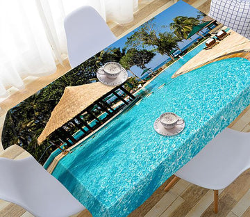 3D Seaside Swimming Pool 205 Tablecloths Wallpaper AJ Wallpaper 