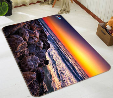 3D Stunning Sea Sunset 220 Non Slip Rug Mat Mat AJ Creativity Home 