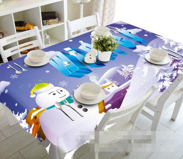 3D Winter Snowman 1384 Tablecloths Wallpaper AJ Wallpaper 