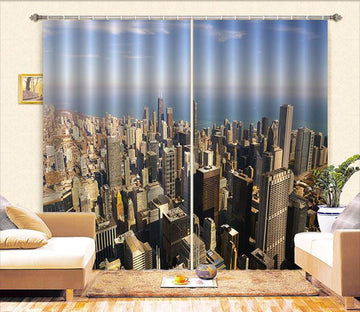 3D Sunny New York 666 Curtains Drapes Wallpaper AJ Wallpaper 