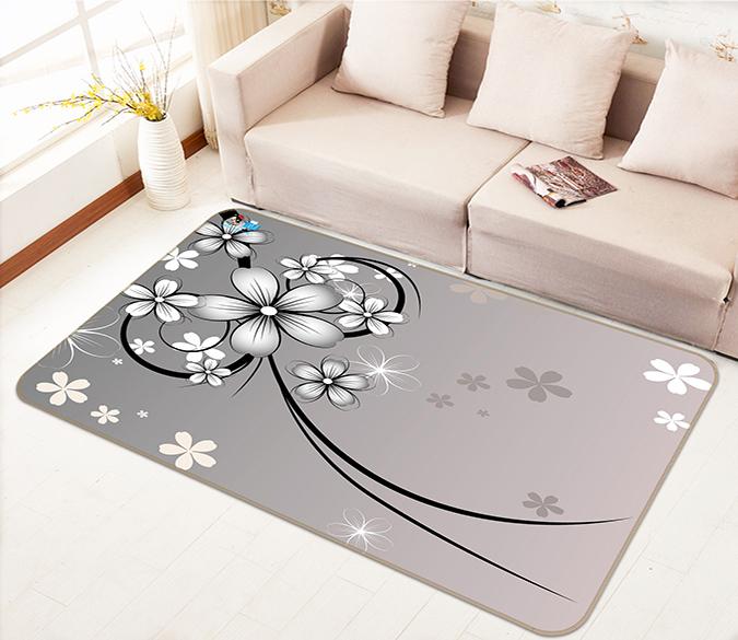 3D Dancing Flowers 157 Non Slip Rug Mat Mat AJ Creativity Home 