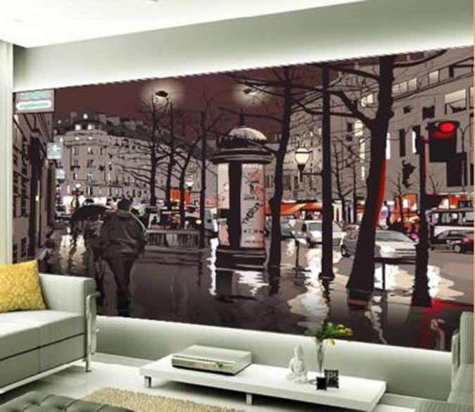 3D Night Street Illustration 597 Wallpaper AJ Wallpaper 