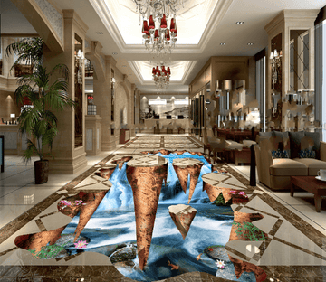 3D Floating Hills Floor Mural Wallpaper AJ Wallpaper 2 