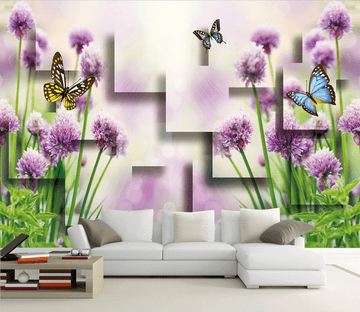 Plants Purple Flowers Wallpaper AJ Wallpaper 