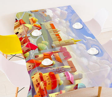 3D Cartoon Town 774 Tablecloths Wallpaper AJ Wallpaper 