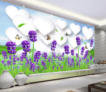 Fresh Purple Flowers Wallpaper AJ Wallpaper 