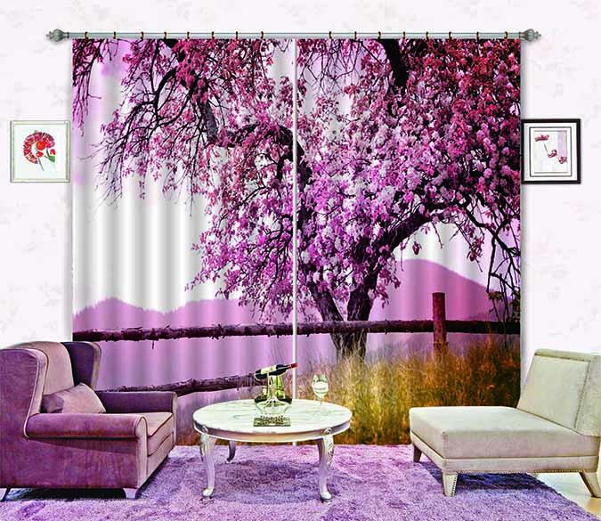 3D Flowering Tree 651 Curtains Drapes Wallpaper AJ Wallpaper 