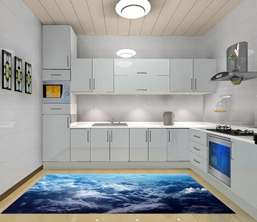 3D Rolling Clouds Kitchen Mat Floor Mural Wallpaper AJ Wallpaper 