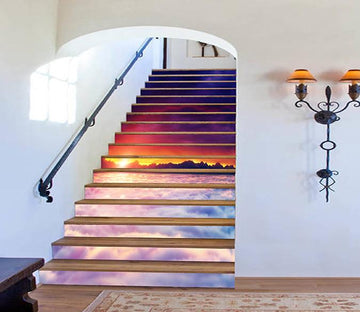 3D Sunrise Sea Of Clouds 891 Stair Risers Wallpaper AJ Wallpaper 