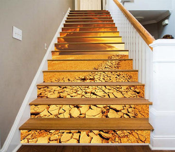 3D Cracking Land 1456 Stair Risers Wallpaper AJ Wallpaper 