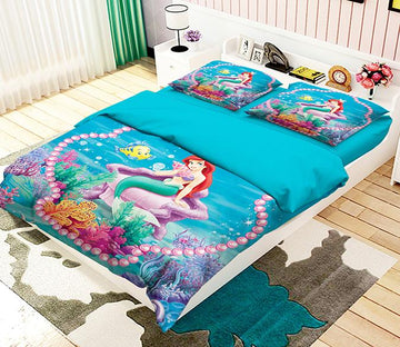 3D Pretty Mermaid 147 Bed Pillowcases Quilt Wallpaper AJ Wallpaper 