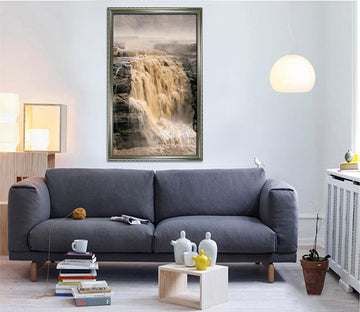 3D Yellow River 128 Fake Framed Print Painting Wallpaper AJ Creativity Home 