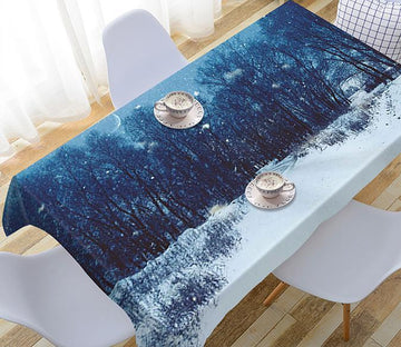 3D Snowing Forest 586 Tablecloths Wallpaper AJ Wallpaper 