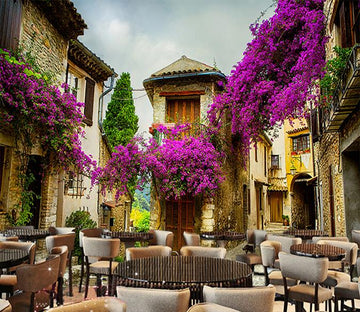 3D Alley Flowers 057 Wallpaper AJ Wallpaper 