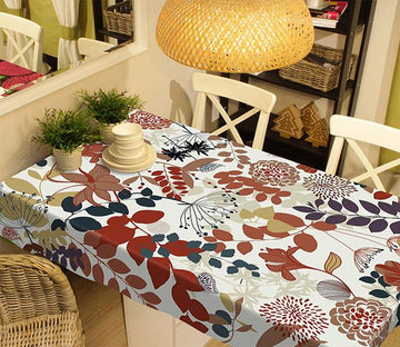 3D Leaves Pattern 270 Tablecloths Wallpaper AJ Wallpaper 