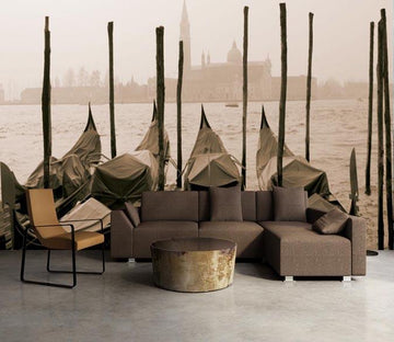 3D Boat City 689 Wallpaper AJ Wallpaper 