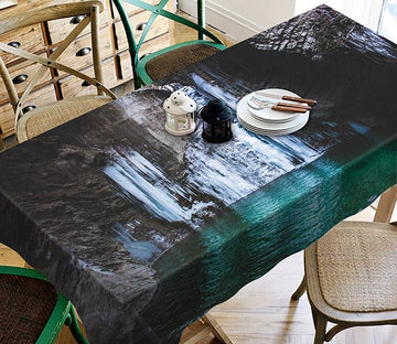 3D Lake Frozen Waterfall 48 Tablecloths Wallpaper AJ Wallpaper 