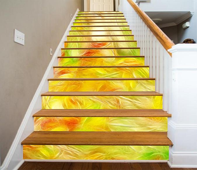 3D Bright Pattern 1285 Stair Risers Wallpaper AJ Wallpaper 