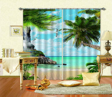 3D Sea Scenery 788 Curtains Drapes Wallpaper AJ Wallpaper 