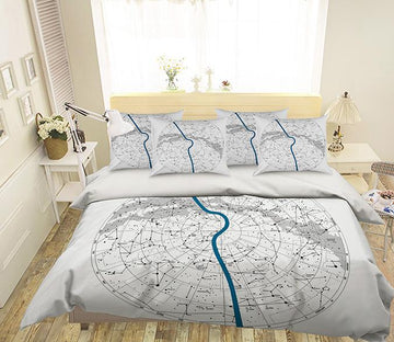 3D Constellation Map 129 Bed Pillowcases Quilt Wallpaper AJ Wallpaper 