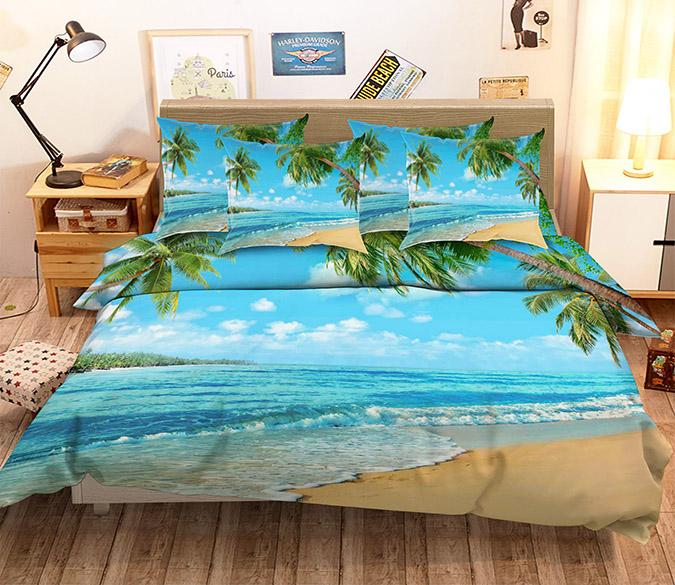 3D Blue Sea Scenery 27 Bed Pillowcases Quilt Wallpaper AJ Wallpaper 