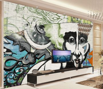 3D Doodle People Painting 005 Wallpaper AJ Wallpaper 