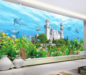 Sea Bottom Castle Wallpaper AJ Wallpaper 