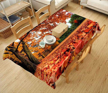 3D Trees Fallen Leaves 427 Tablecloths Wallpaper AJ Wallpaper 