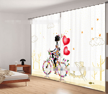 3D Romantic Girl 2170 Curtains Drapes Wallpaper AJ Wallpaper 