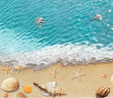 3D Glorious Beach Floor Mural Wallpaper AJ Wallpaper 2 