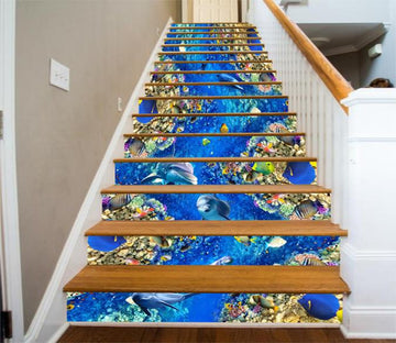 3D Wonderful Ocean World 771 Stair Risers Wallpaper AJ Wallpaper 
