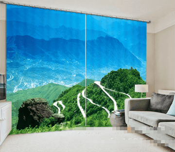 3D Mountains Road 1003 Curtains Drapes Wallpaper AJ Wallpaper 