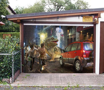 3D City Monster 241 Garage Door Mural Wallpaper AJ Wallpaper 