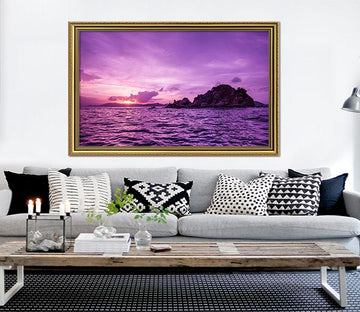 3D Far Island 043 Fake Framed Print Painting Wallpaper AJ Creativity Home 