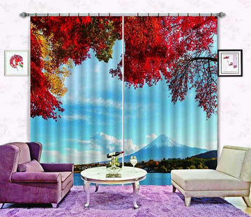 3D Mount Fuji Scenery 656 Curtains Drapes Wallpaper AJ Wallpaper 