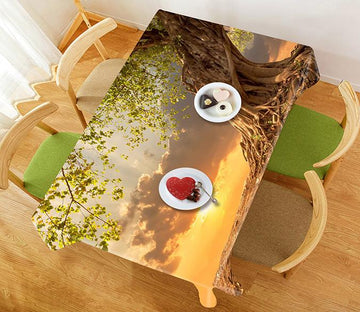 3D Tree Sunset Scenery 755 Tablecloths Wallpaper AJ Wallpaper 