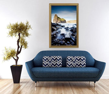 3D Stone Blocks 148 Fake Framed Print Painting Wallpaper AJ Creativity Home 