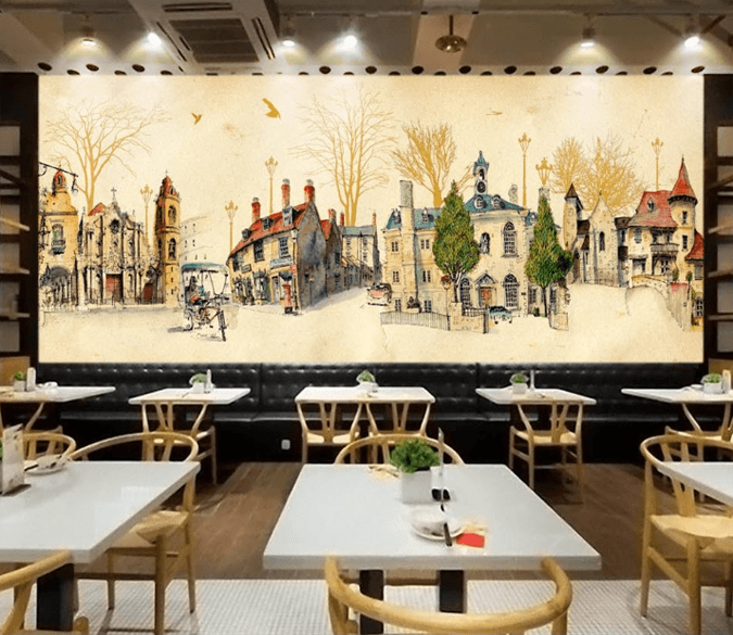 3D Small Town Carriage 089 Wallpaper AJ Wallpaper 