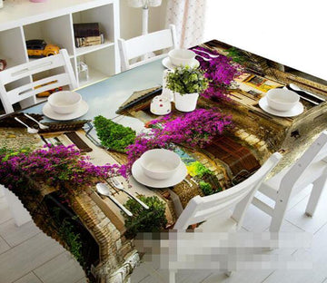 3D Town Flowers 904 Tablecloths Wallpaper AJ Wallpaper 