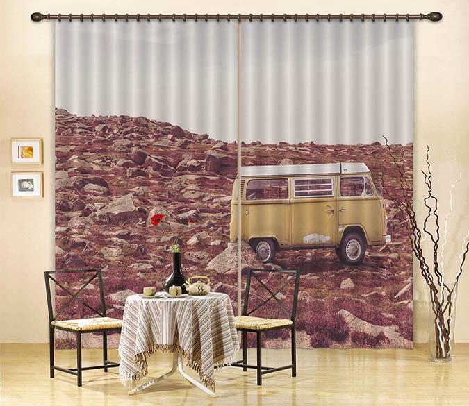 3D Stones Area Bus 371 Curtains Drapes Wallpaper AJ Wallpaper 