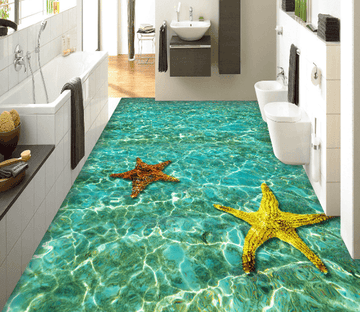 3D Sea Starfishes Floor Mural Wallpaper AJ Wallpaper 2 
