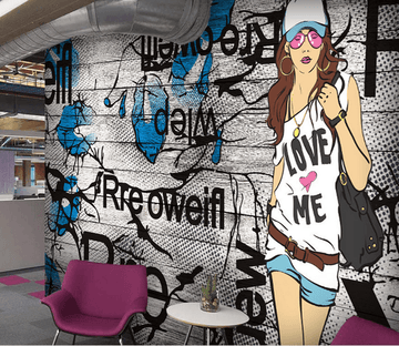 3D Painting Girl 064 Wallpaper AJ Wallpaper 