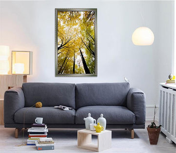 3D Sunny Tree 006 Fake Framed Print Painting Wallpaper AJ Creativity Home 