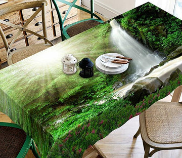 3D Forest Waterfall 73 Tablecloths Wallpaper AJ Wallpaper 